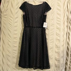 NWT Kasper lace a-line dress with inner sheath